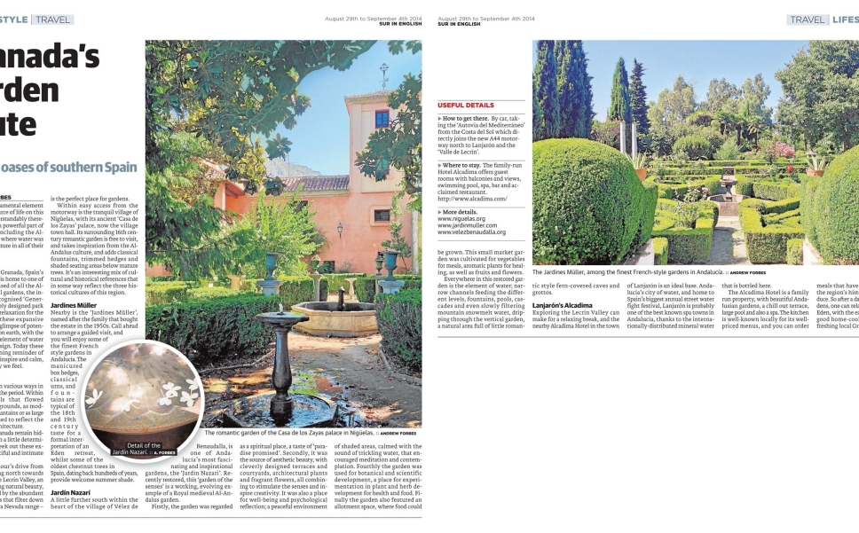 Granada's Garden Route - the hidden Al Andalus Gardens of Southern Spain