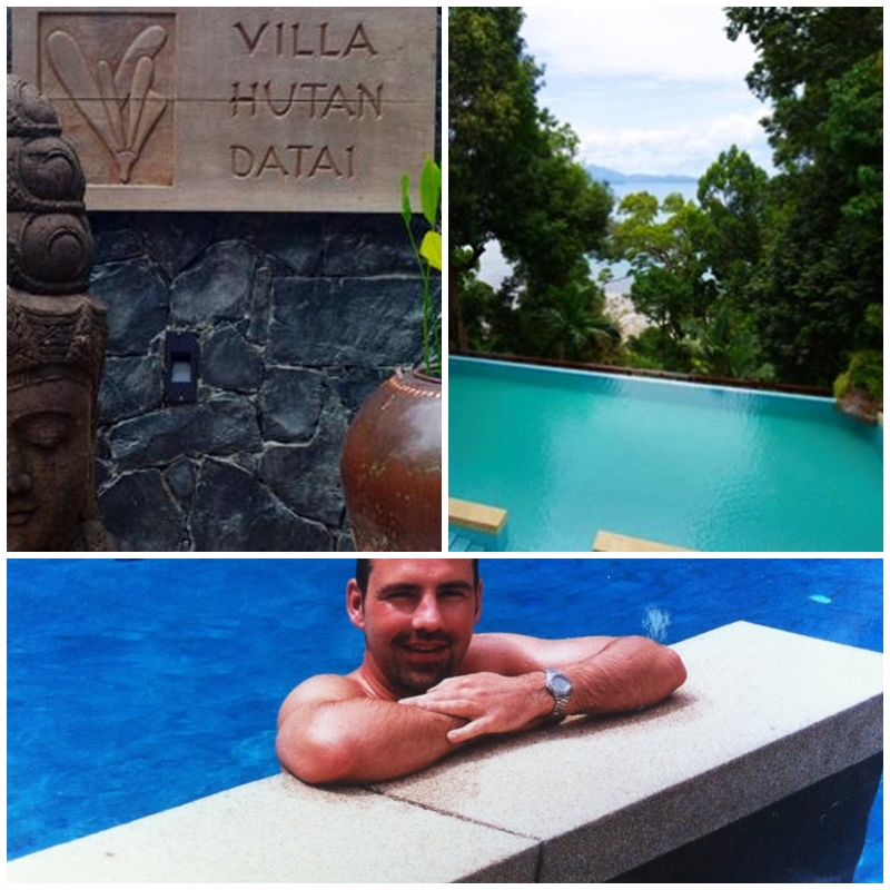 Andrew Forbes, staying at teh VIlla Hutan at the Datai Resort