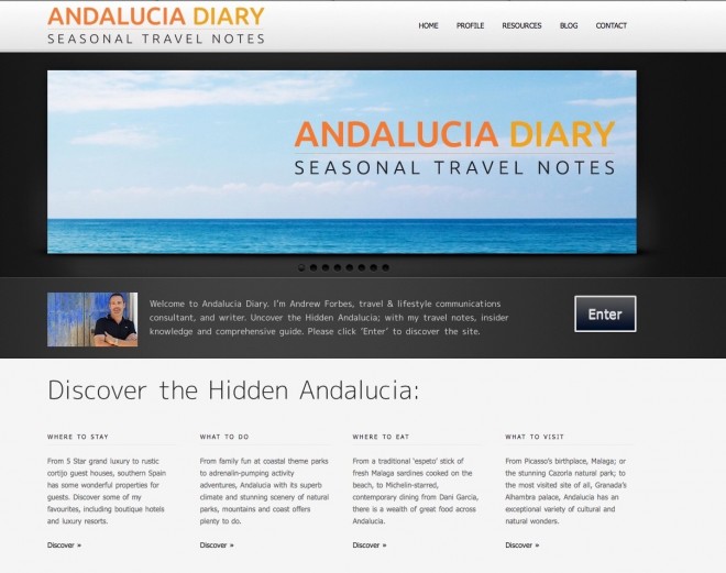 Andalucia Diary Travel Notes by Andrew Forbes