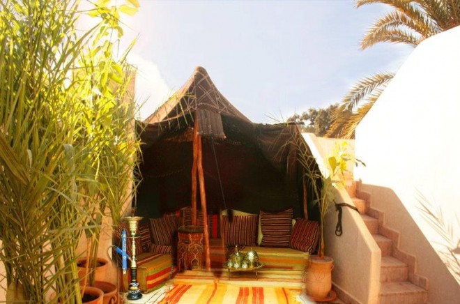 DETAIL Berber Tent Riad Laksiba Roof Terrace