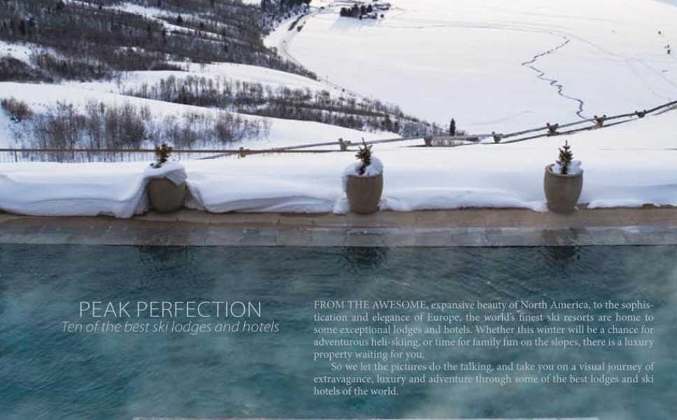 Andrew Forbes Top 10 Ski Lodges In The World Feature TOUT Magazine .