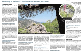 Go Wild in Southern Spain How many of Andalucía’s Top Ten natural areas do you know?