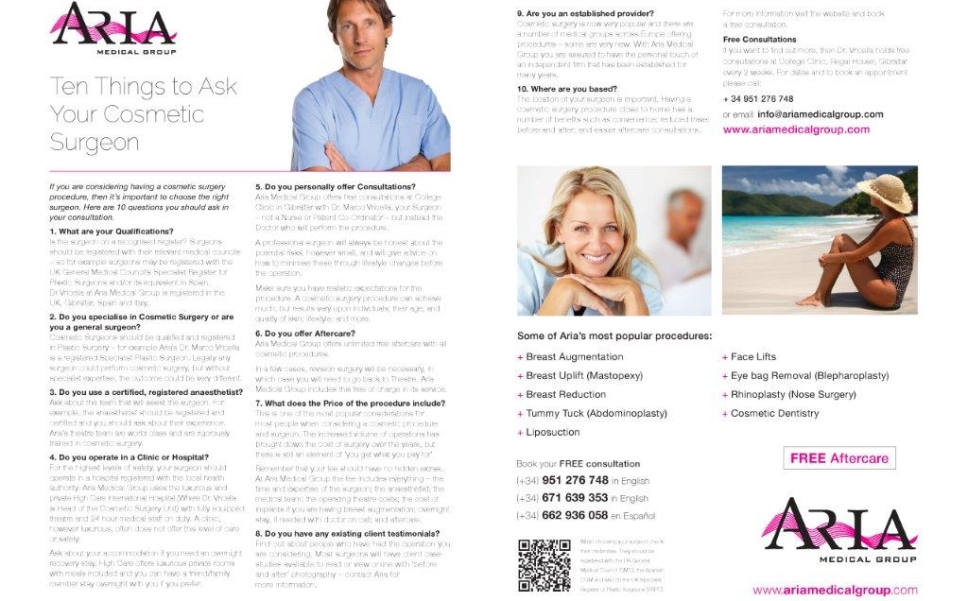 Aria Medical Group Advertorial by Andrew Forbes