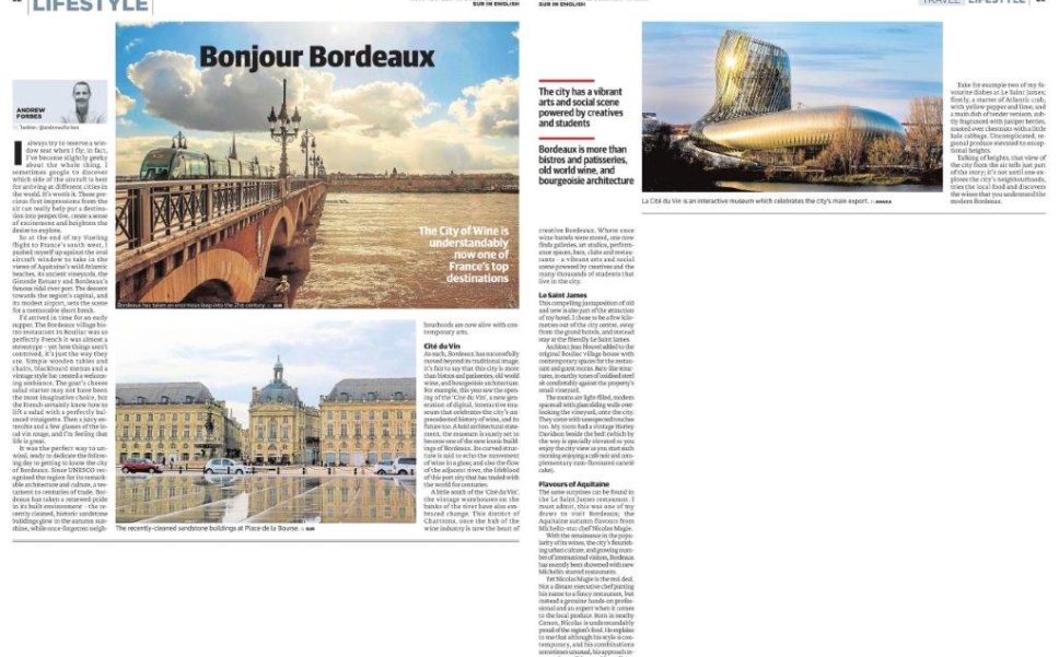 Bonjour Bordeaux Travel Feature Andrew Forbes