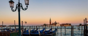 Gondolas Piazza San Marco Venice Library