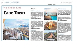 Sample of Cape Town Insider Guide Article by Andrew Forbes